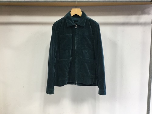 bukht"BIG CORDUROY BLOUSON DARK GREEN"