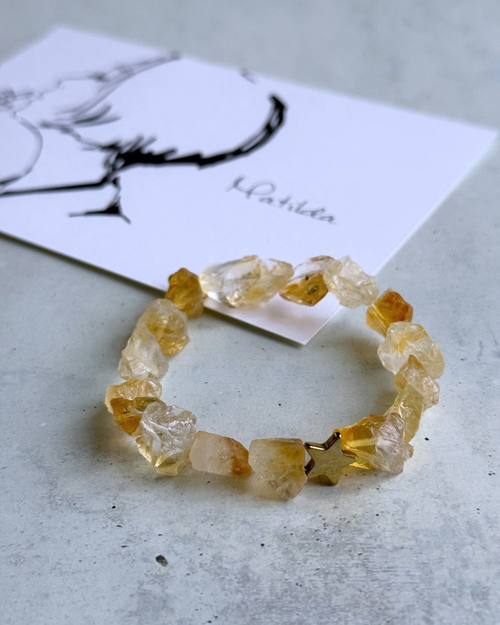 rough rock bracelet(シトリン)