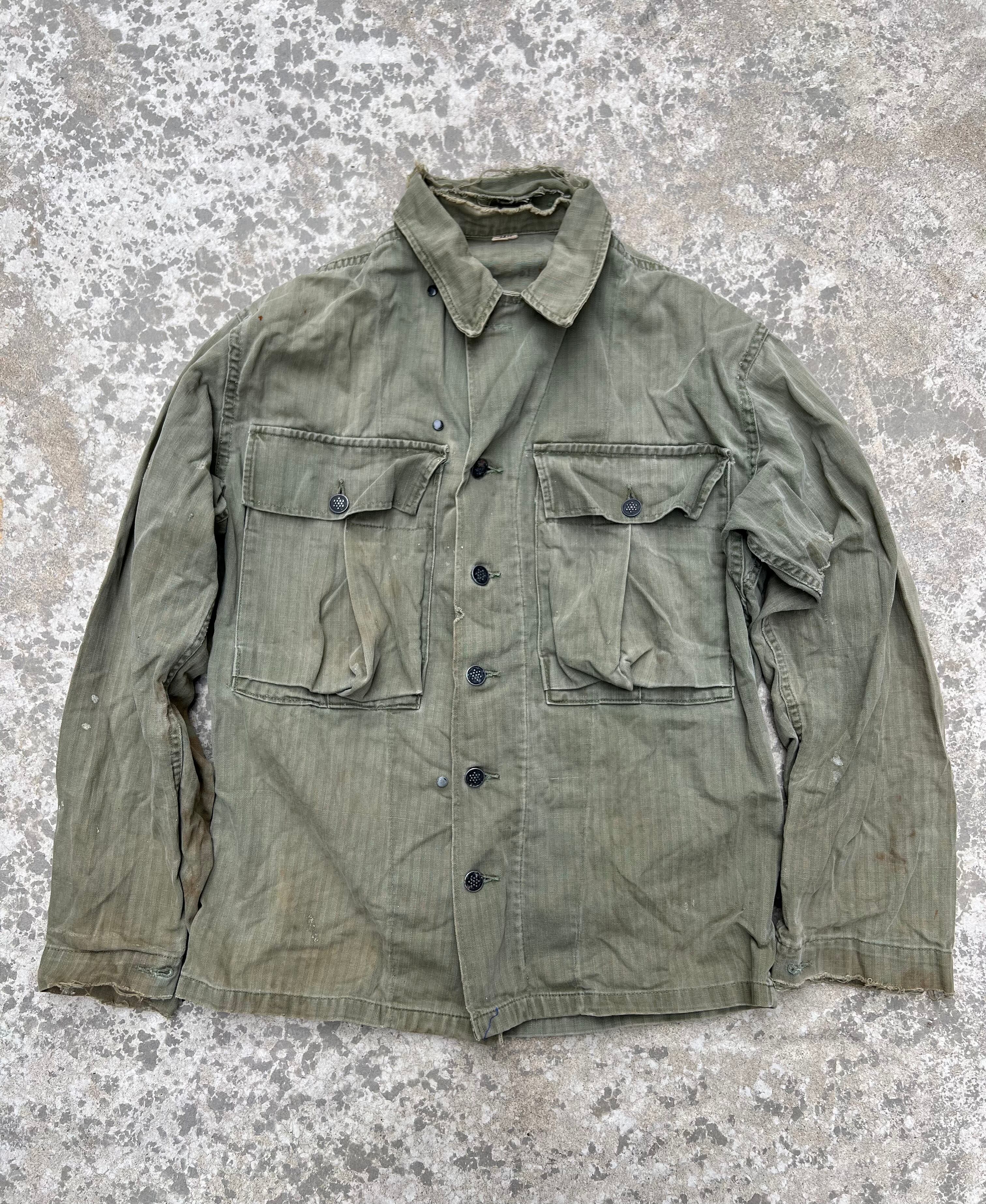 40's US army M-43 HBT jacket vintage | THIRD HANDS DESIGN リメイク