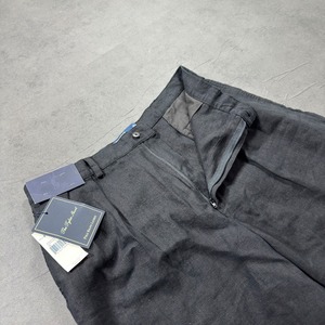 【DEAD STOCK】Polo by Ralph Lauren LINEN Black TYLER SHORTS W36 古着