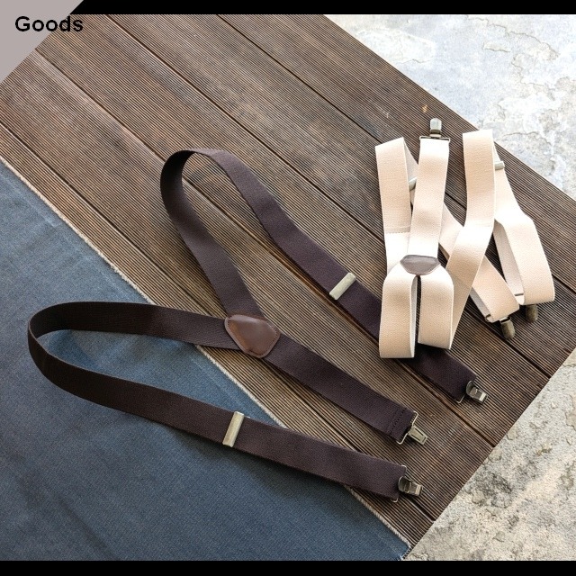 【26AW】HARVESTY サスペンダー Suspender