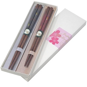 【人気】春の宵の美 プレゼント白箱 八角宵桜 23/21cm 抗菌 食洗機対応 夫婦箸 若狭塗 日本製 結婚祝い/普段使い/プレゼント お祝いの箸 白箱
