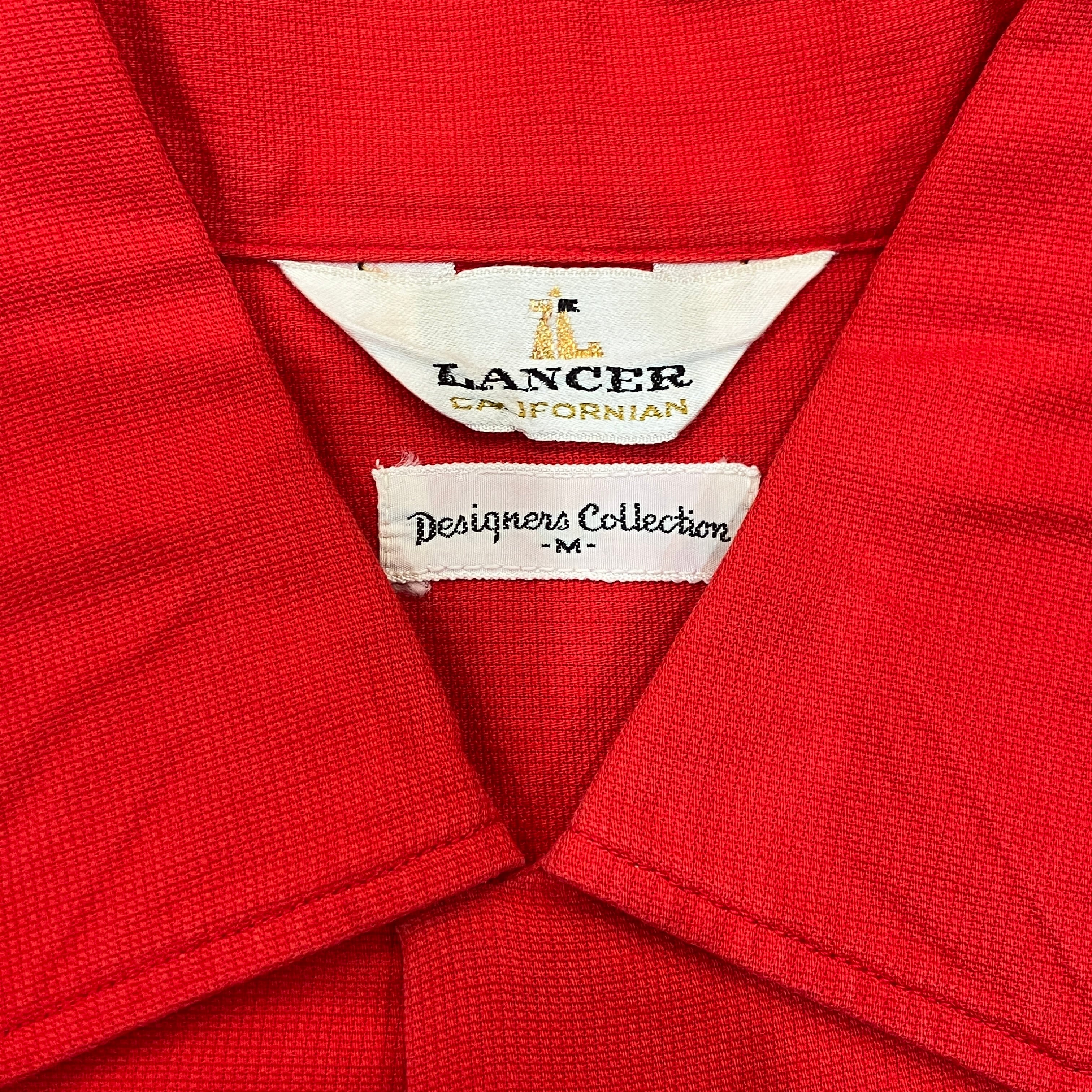 1960'S LANCER S/S RED COTTON SHIRT | safarionline
