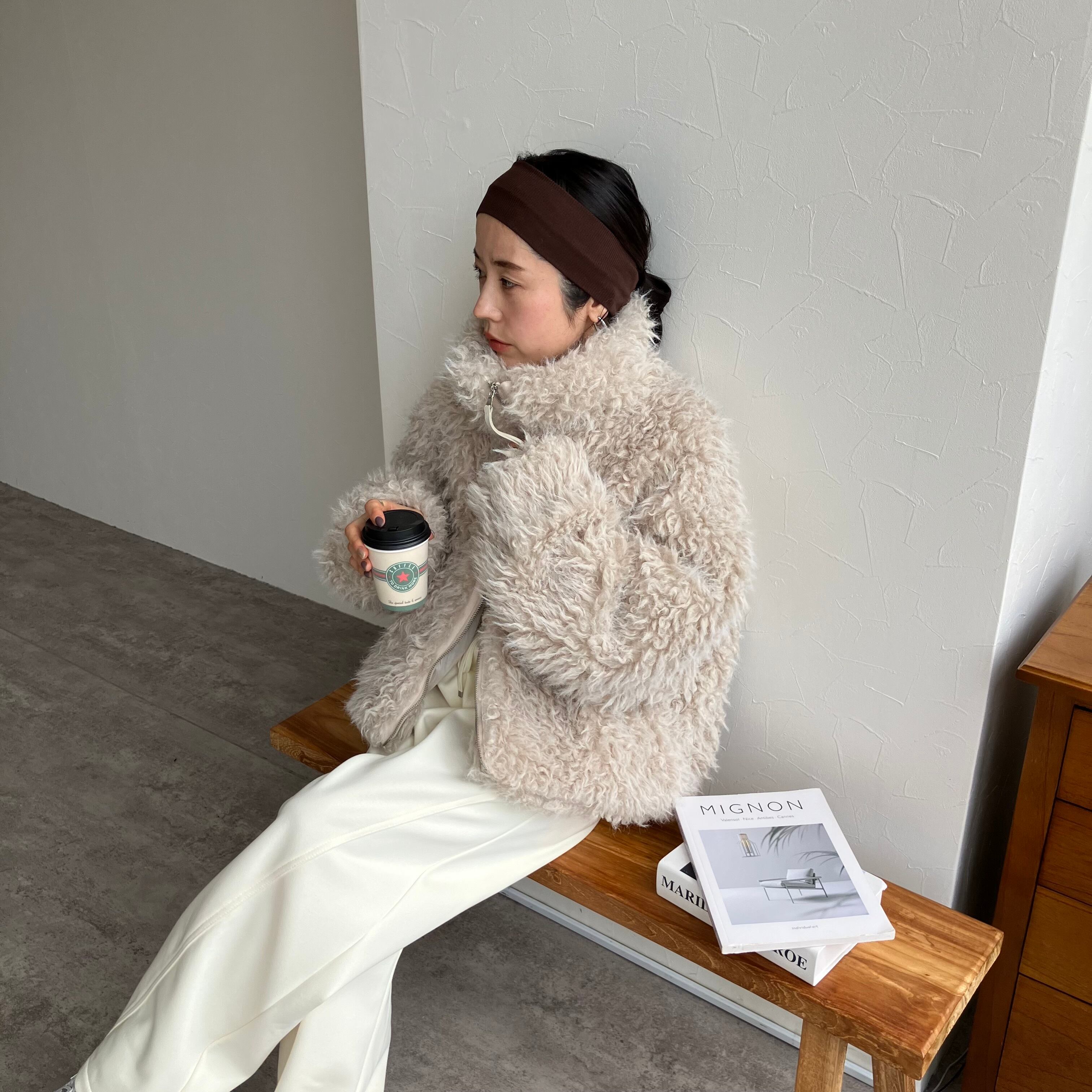 ミックスシープファーブルゾン※一部予約商品です※【p246987-z】宅配便