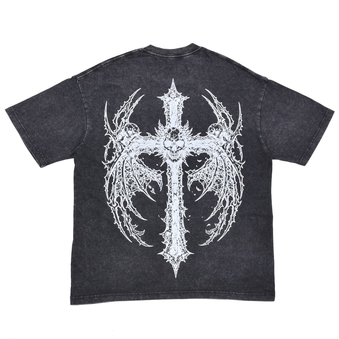 6/3 完売→再入荷！】新作☆Skull Girl ウォッシュTシャツ