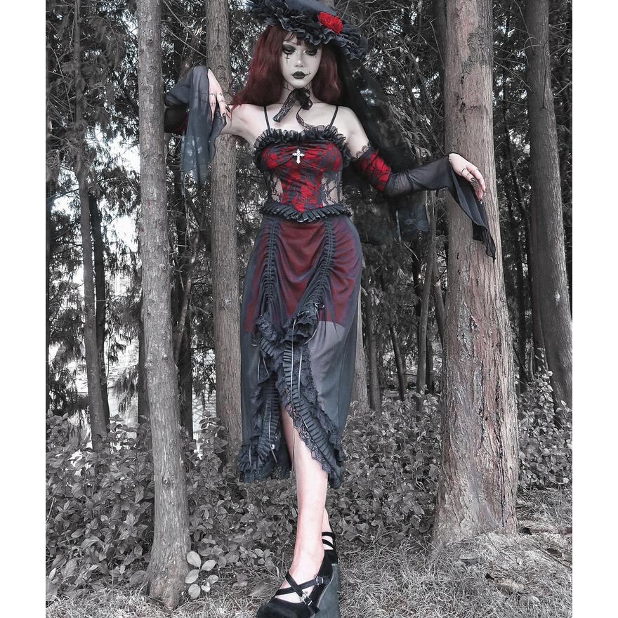 QOOZA ピアスワンピース サブカル 地雷 ♡ ⁡ ⁡ ⁡ ⁡ ワンピースもヘッドドレスも ちょープチプラで