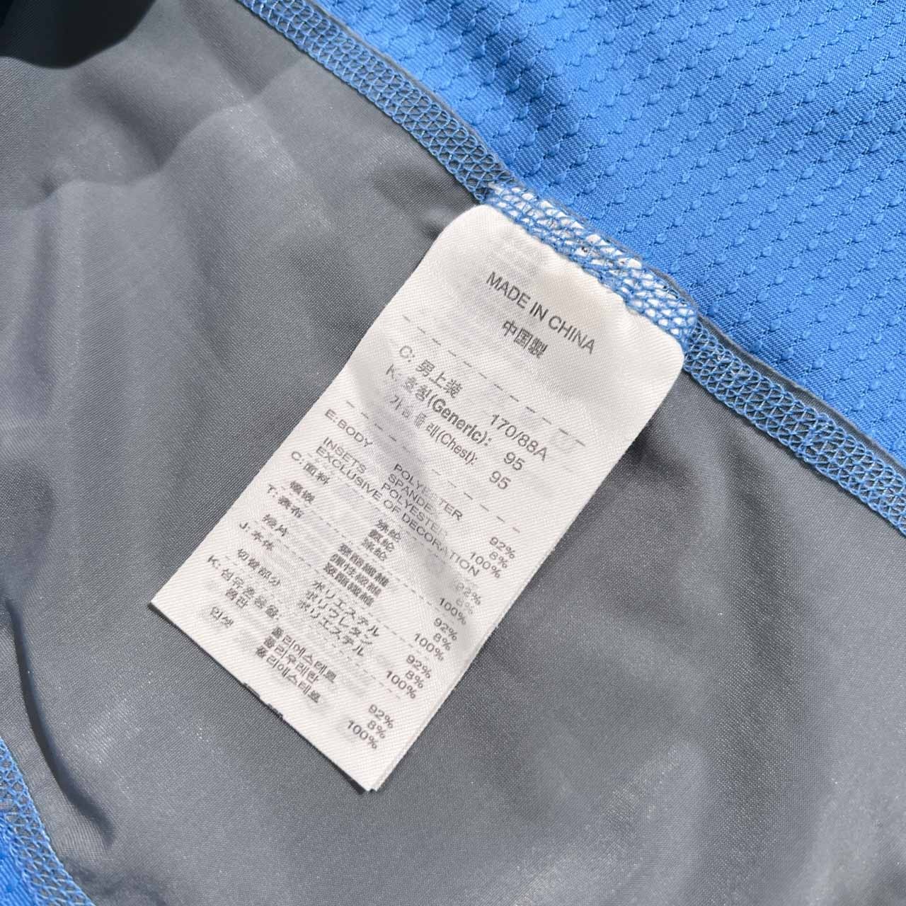 NIKE GOLF ナイキ ゴルフ ハーフジップ 半袖 ポロシャツ ドライストレッチ サイズ M /水色ブルー系×グレー/ゴルフ/スポーツ