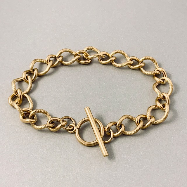 Twist chain bracelet #339 gold