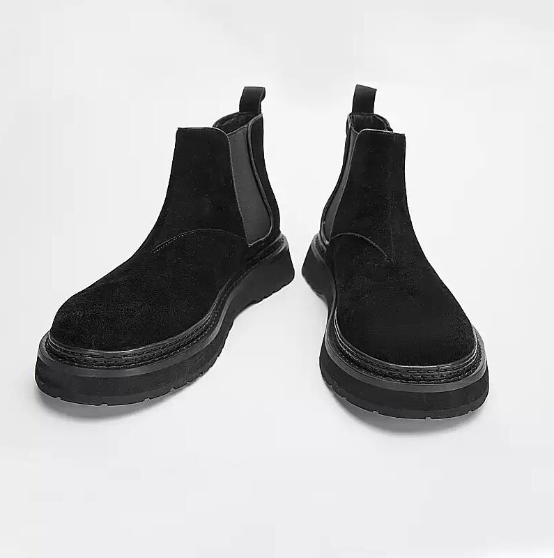 【ORV0117】Retro Genuine Leather Chelsea Boots / 2color