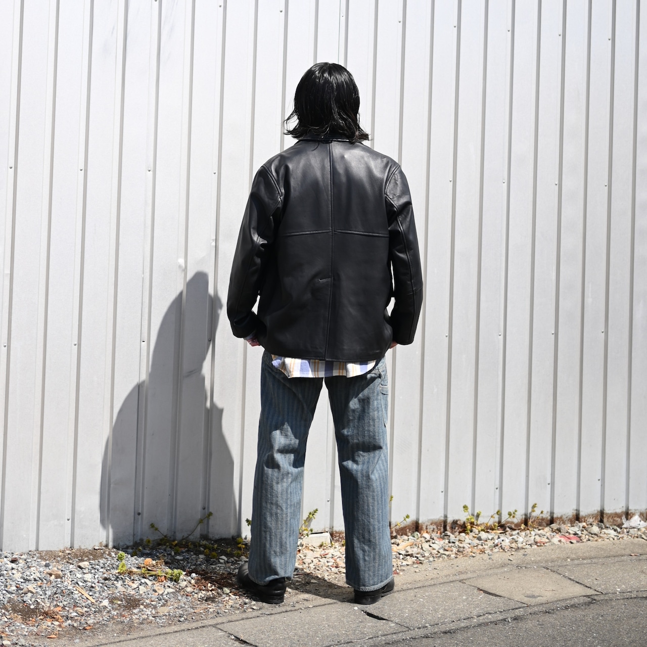 BOWBOW(バウワウ)UNIQUE POCKET CHECKED FLANNEL SHIRT AGED,FER GRITGEAR PANTS AGEDコーディネート