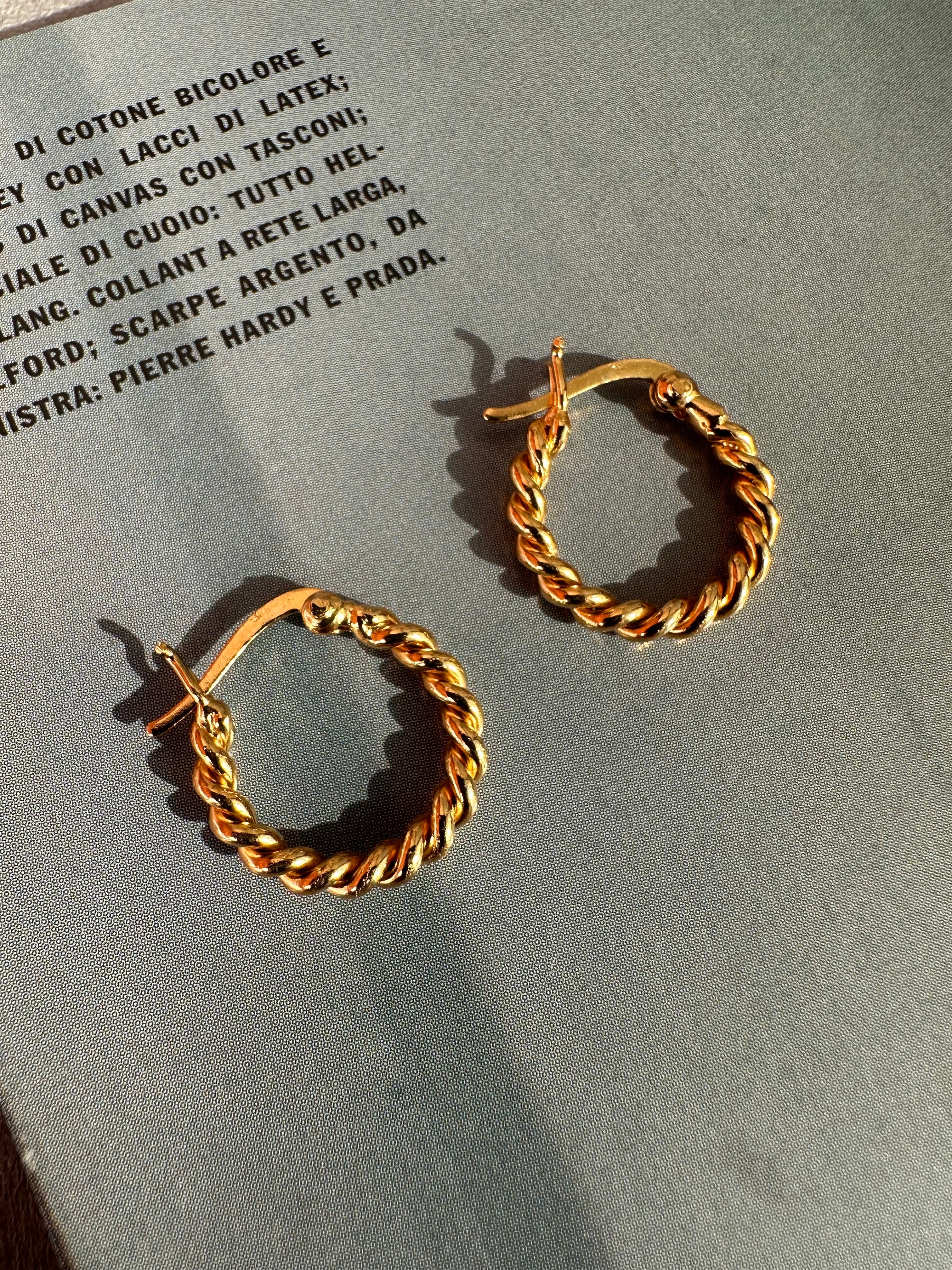 18KGF Screw hoop Pierce ◇ PG26001 | Yju