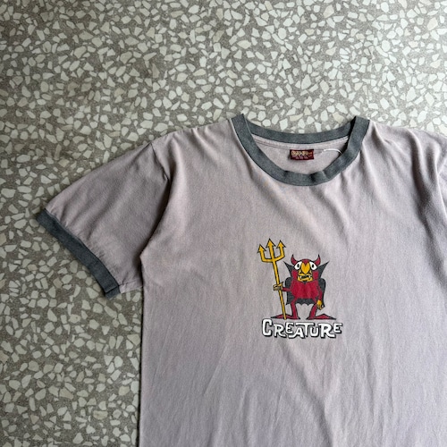 NHS / 90’s usa製 CREATURE ringer Tee size M