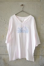 Elephant-embroidered cotton top