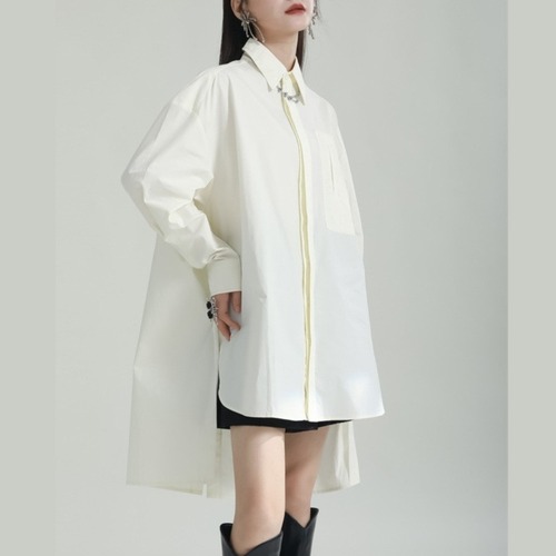 Urban Pop Over Shirt – WHITE I25089