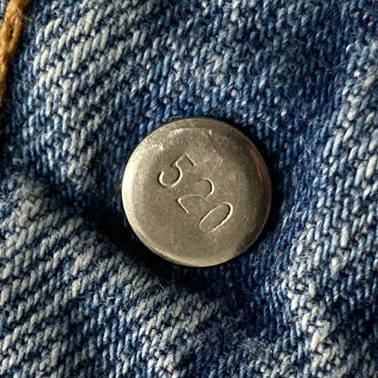 90年代製】90's US.Levis 501 リーバイス エルパソ工場(520) ボタン裏