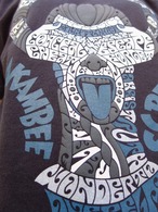 ラストワンS:あかんべえのTシャツ ~後ろの正面、俺ぇ~ C/#墨ブラック