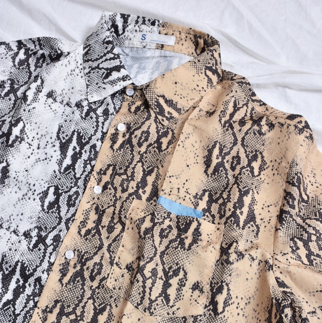 【77%OFF】パイソンハーフ半袖シャツ