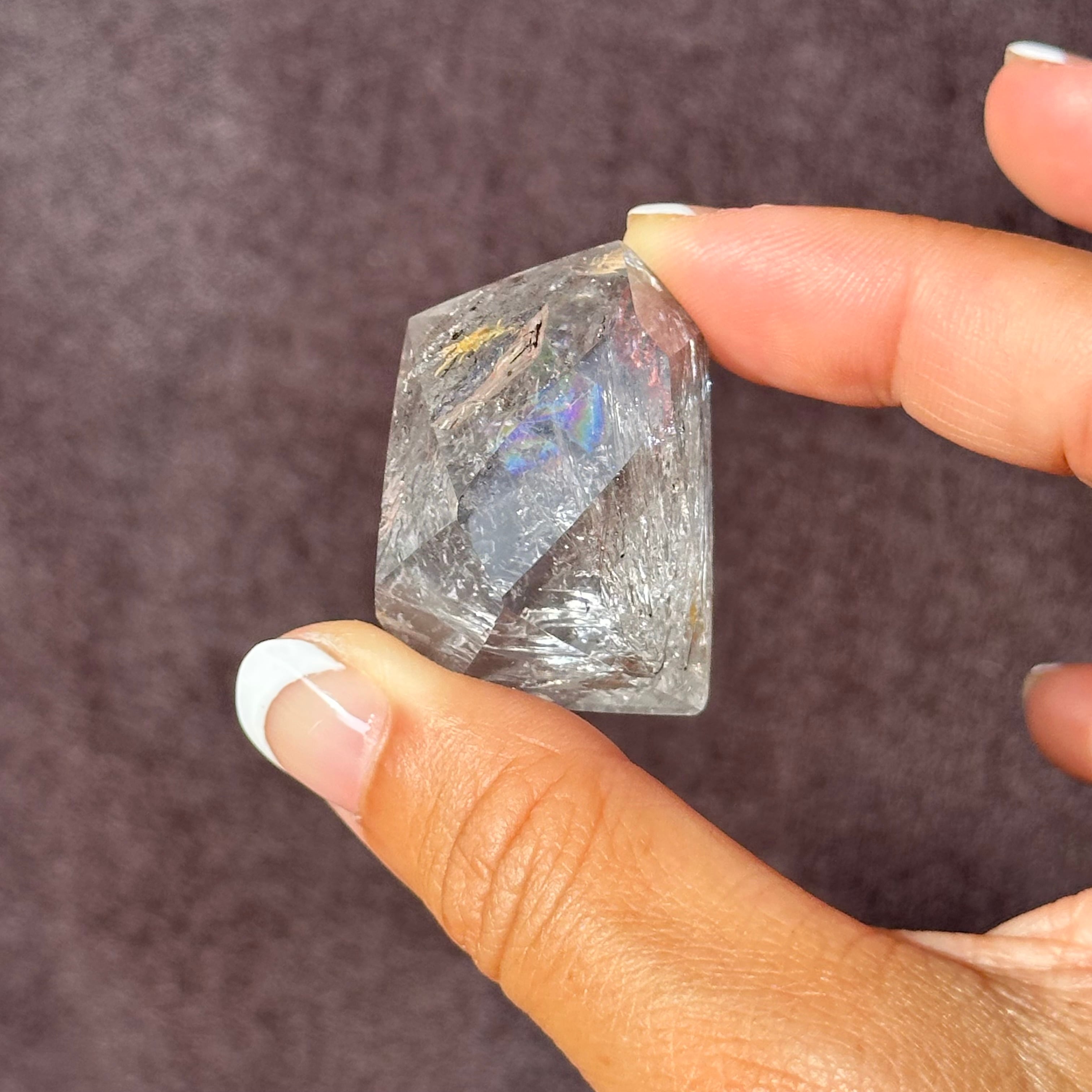 【水入り 水晶】アイリス クォーツ フリーフォーム エンハイドロ リモナイト 水入り 水晶】アイリス クォーツ フリーフォーム エンハイドロ