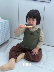 【取寄】PIPI カラーフリルタンクトップ｜秋服｜韓国子供服｜26/AT
