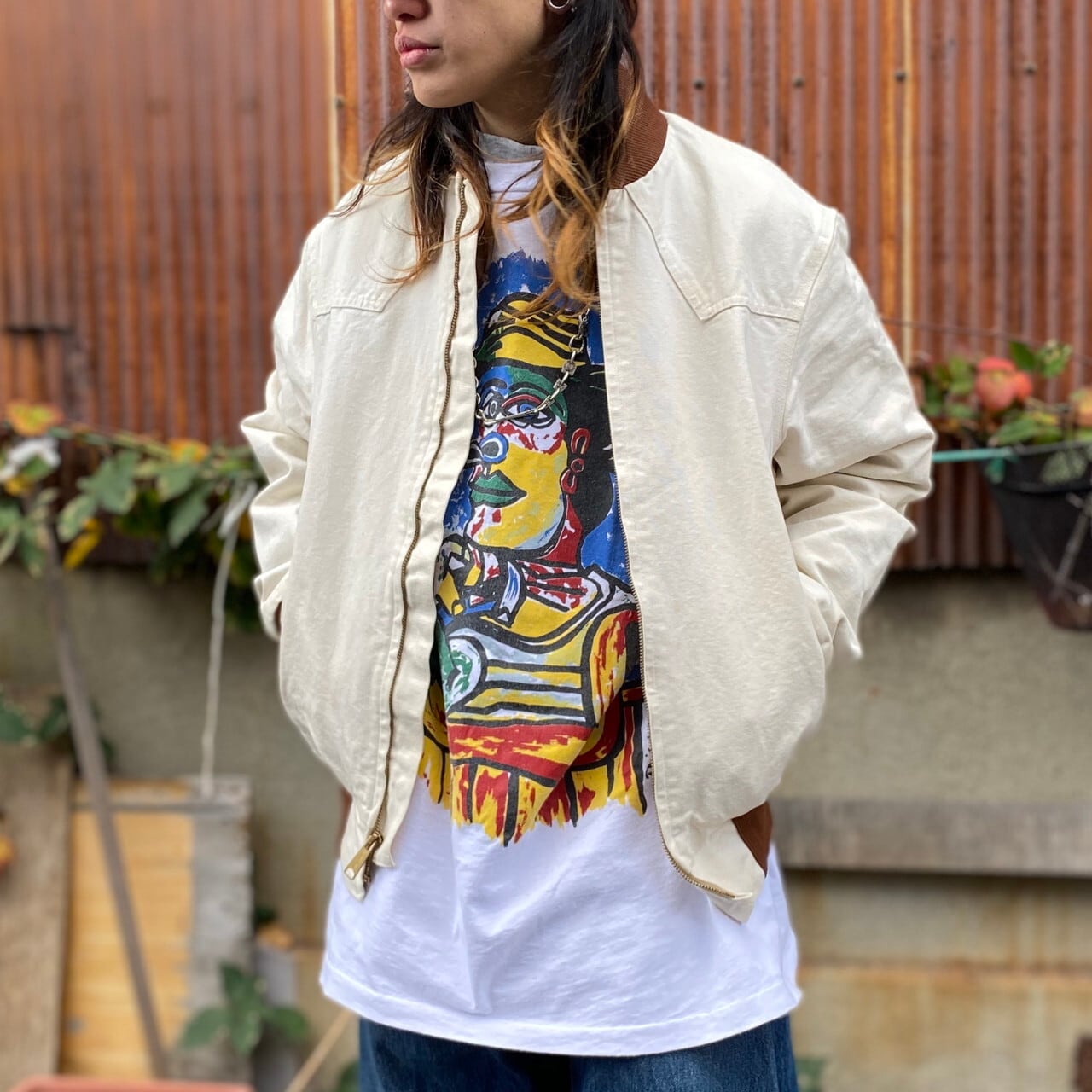 Carhartt カーハート ダック地 ワークジャケット ブルゾン メンズL相当 