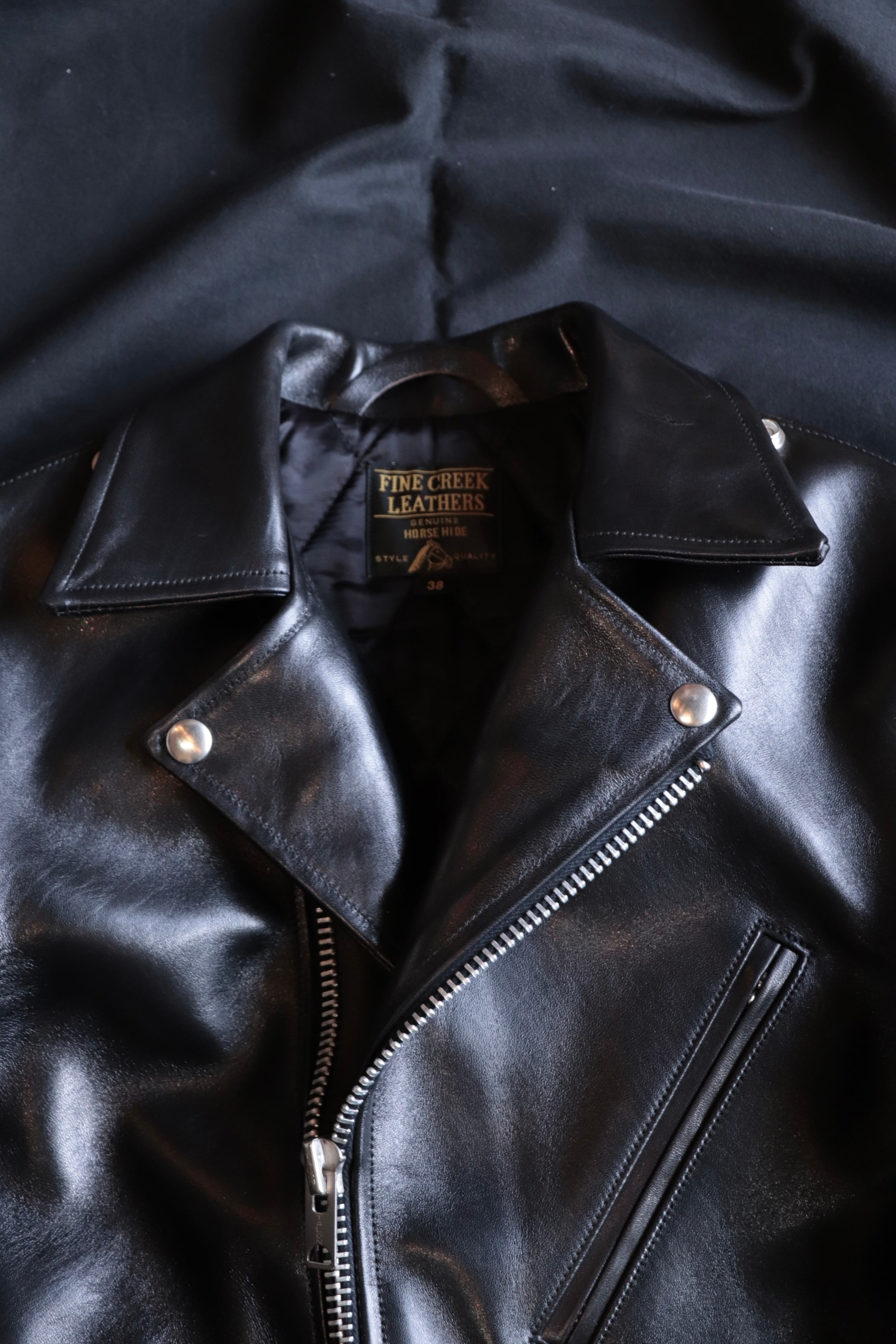 美品 希少 極シボ！ ファインクリークレザーズ レオンカスタム サイズ42 FINE CREEK LEATHERS ファインクリークレザーズ レオン