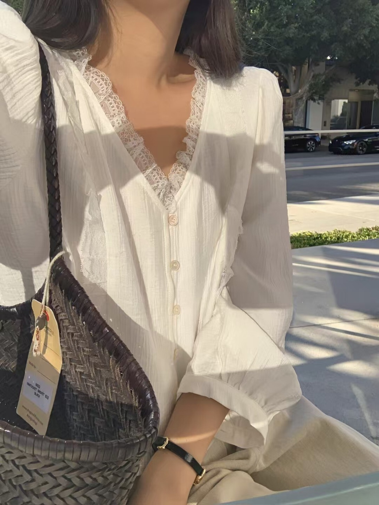 (予約) LITER / Vera lace blouse 2color