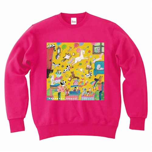 【即納】handmade lovers!限定スウェット（vivid pink）2XL