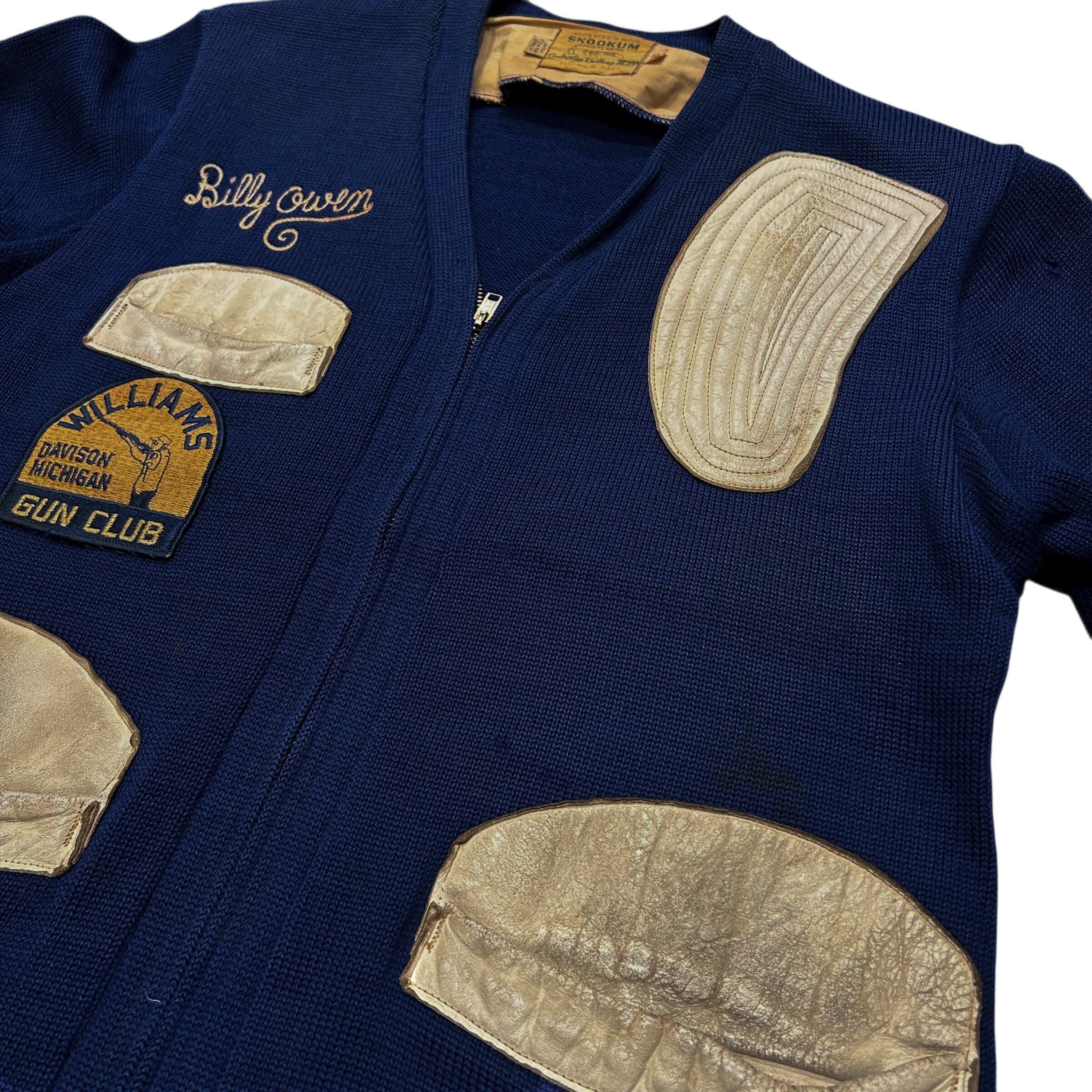 50's SKOOKUM Shooting Knit Cardigan 40 / スクーカム シューティング