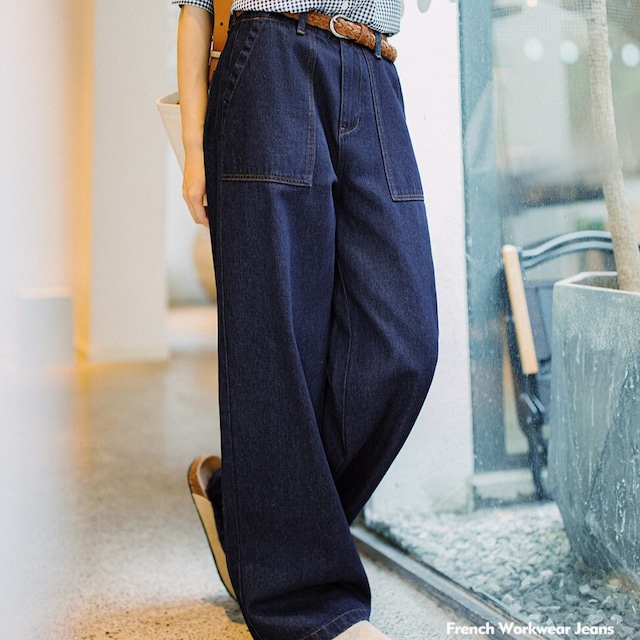 Straight Wide Denim Pants / ストレート ワイド デニム パンツ