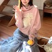 ボアラビットハイネックドルマンニット ・79095