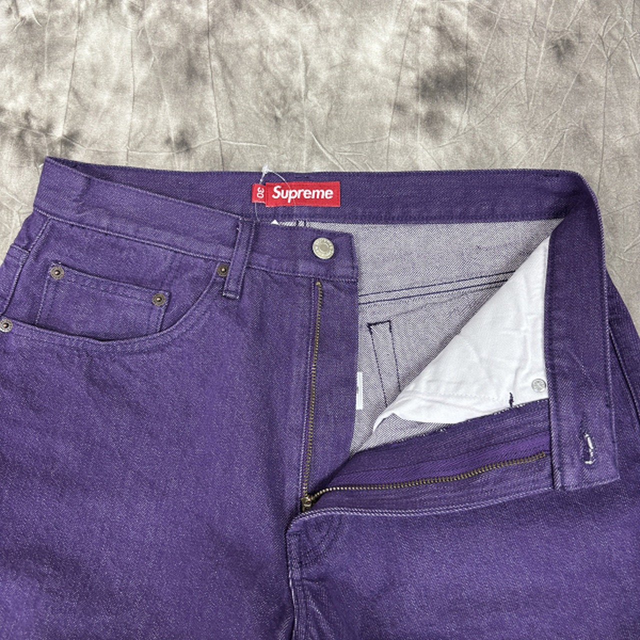 Supreme Baggy Denim Short パープル 32