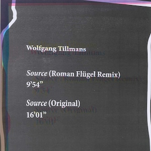 ヴォルフガング・ティルマンス「Fragile007 "Source"」(Wolfgang Tillmans)