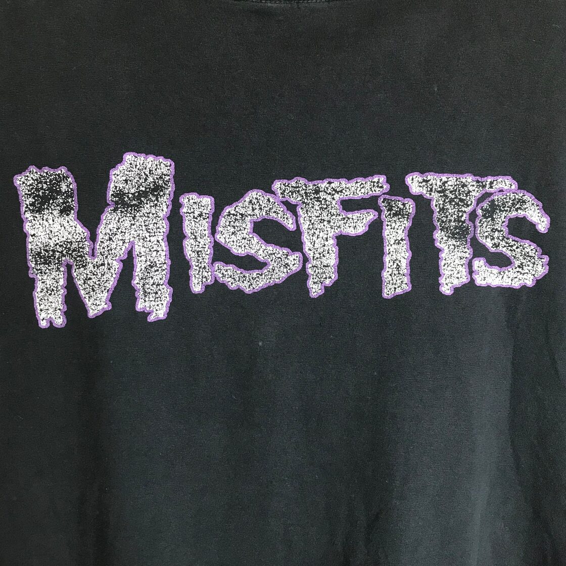 90s VINTAGE MISFITS T-sh Tシャツ メンズ XXLサイズ位 シングル 