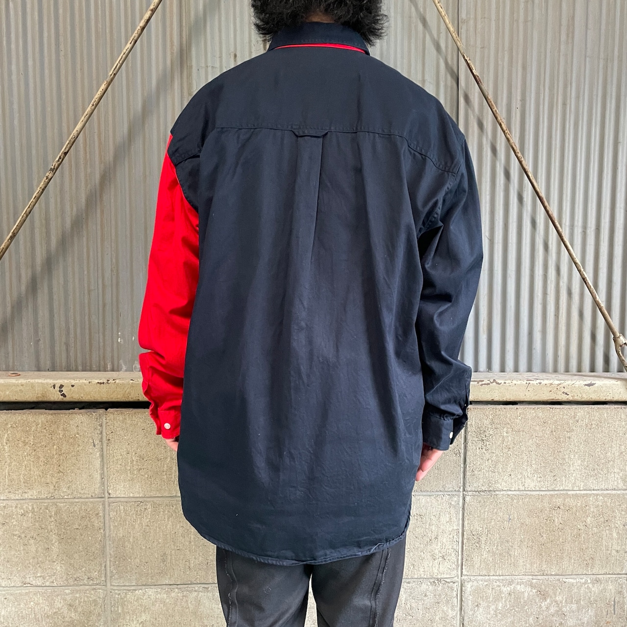 Roper ローパー 星条旗 長袖コットンシャツ メンズXL 古着 ビンテージ 