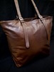 レア◆MartinMargiela⑪マルタンマルジェラ⑪ ヴィンテージレザー 大容量 トート バッグ 茶◆ アジ出しレザーの希少な大容量トートモデル♪