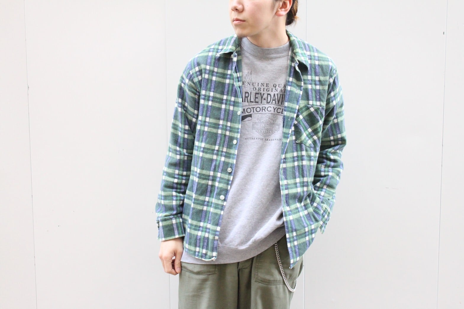 70s KINGS ROAD by Sears Print Flannel Shirt