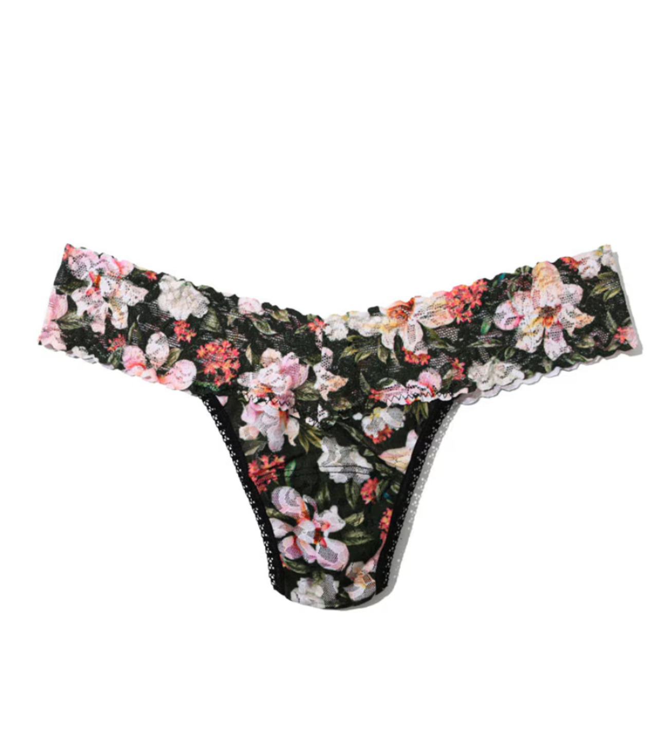 HANKY PANKY / プリンテッド シグニチャー レース ロー ライズ ショーツ (ダークルーム ブルームス) - 1