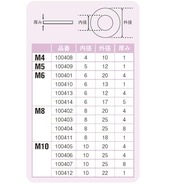 ポッシュフェイス(POSH FAITH) バイク用品 ユニバーサル ラバーワッシャーセット 4個入り 内径10mm(外径22mm×厚さ1mm) 100412