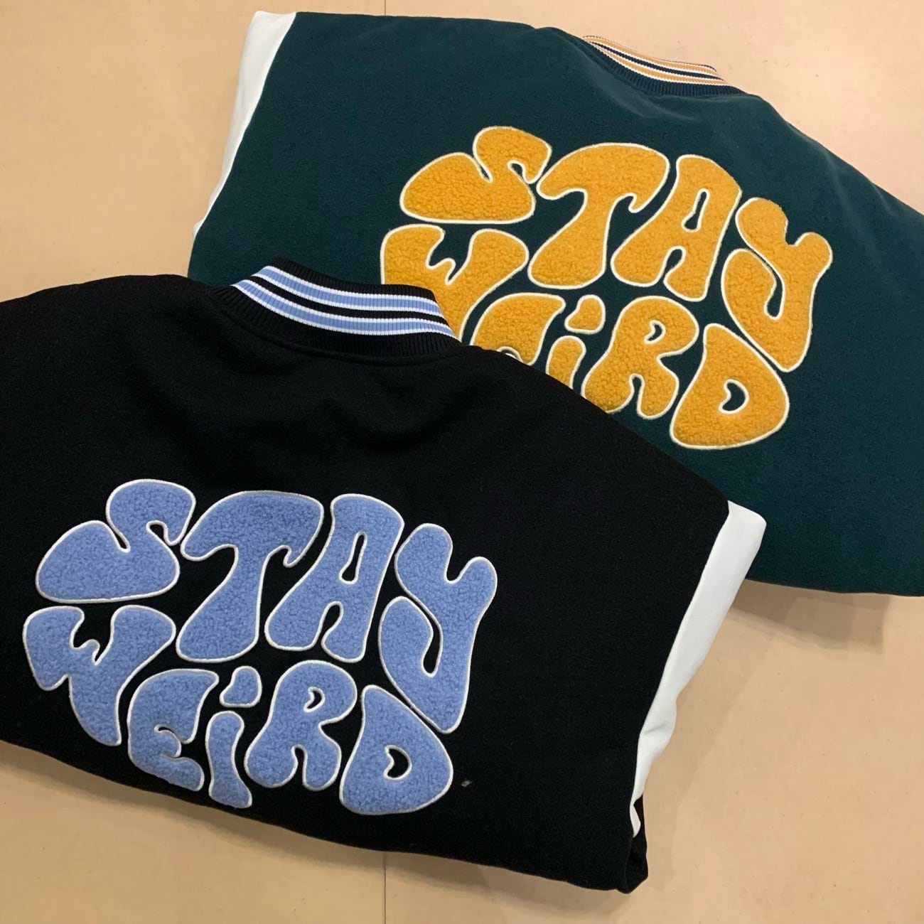 炎とアナーキー刺繍のスタジャン 良い 