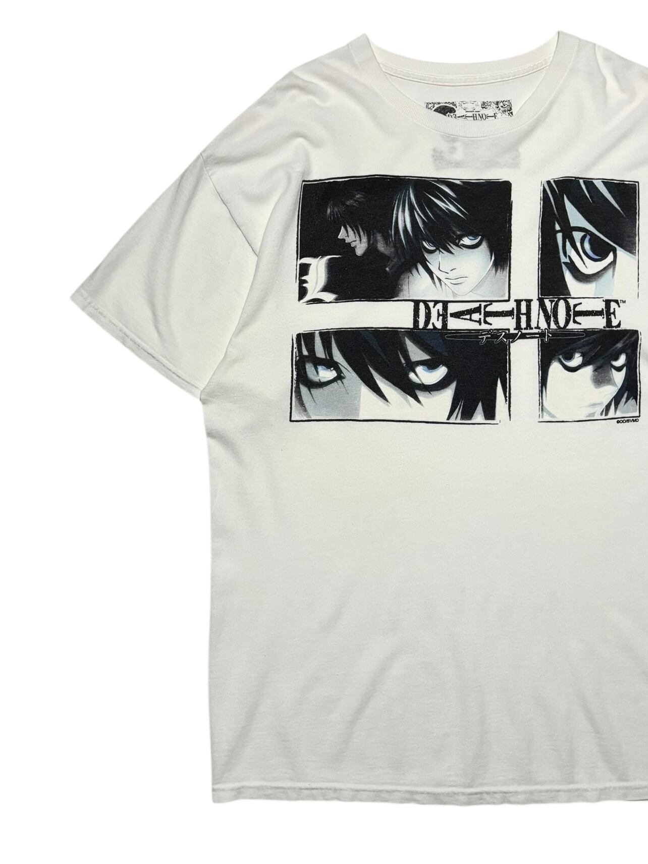 DEATH NOTE “L” グラフィックTシャツ ホワイト XL 正規品 アニメキャラ