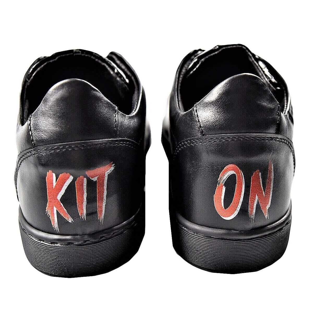 な*し様 kiton　キートン　クロコダイル　レザースニーカー　ブラック　美品！ な*し様 kitonキートンクロコダイルレザースニーカーブラック美品！