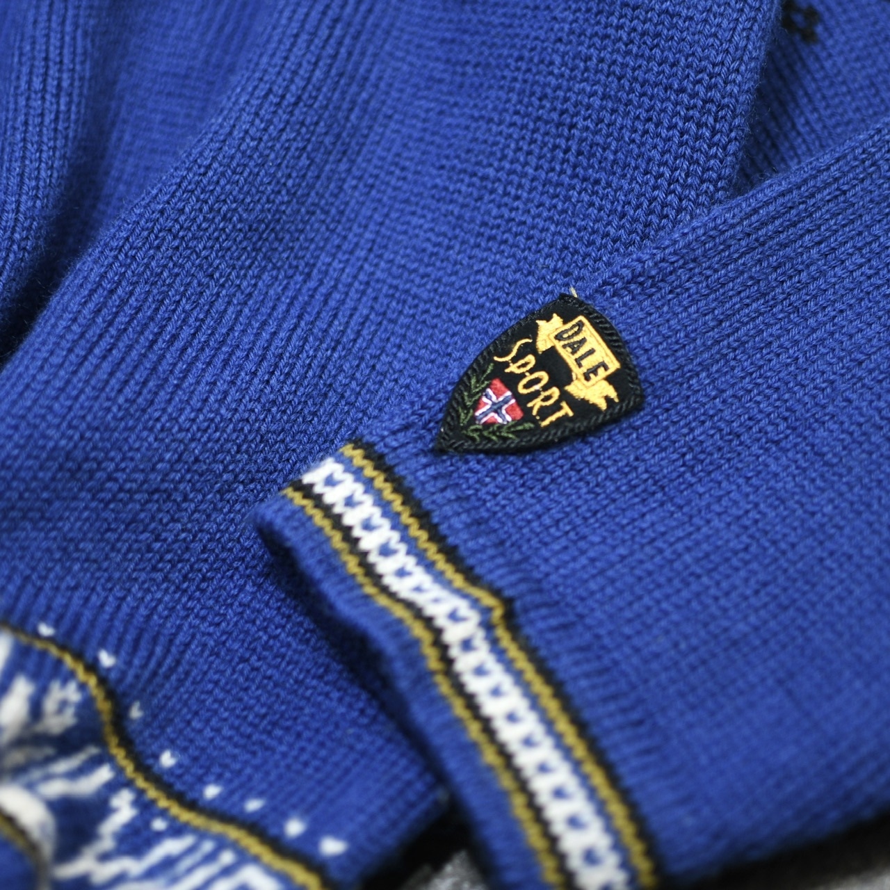 design half zip nordic knit