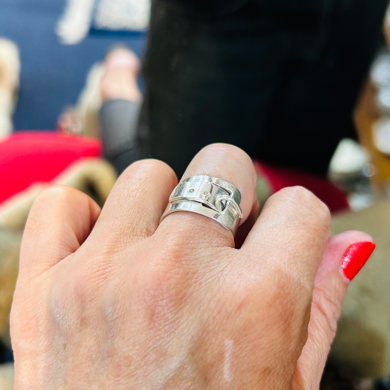 Mexico シルバー925 WIDE ベルトリング（13号） | Milo Antiques & Vintage 