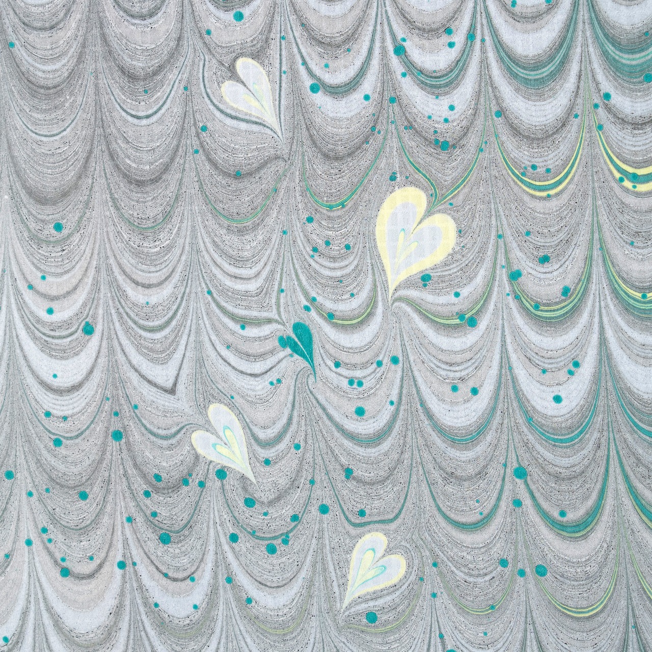 「星影の鳥」ピーコック柄×ドット〜洗えるきもの（シルジェリー格子柄）〜