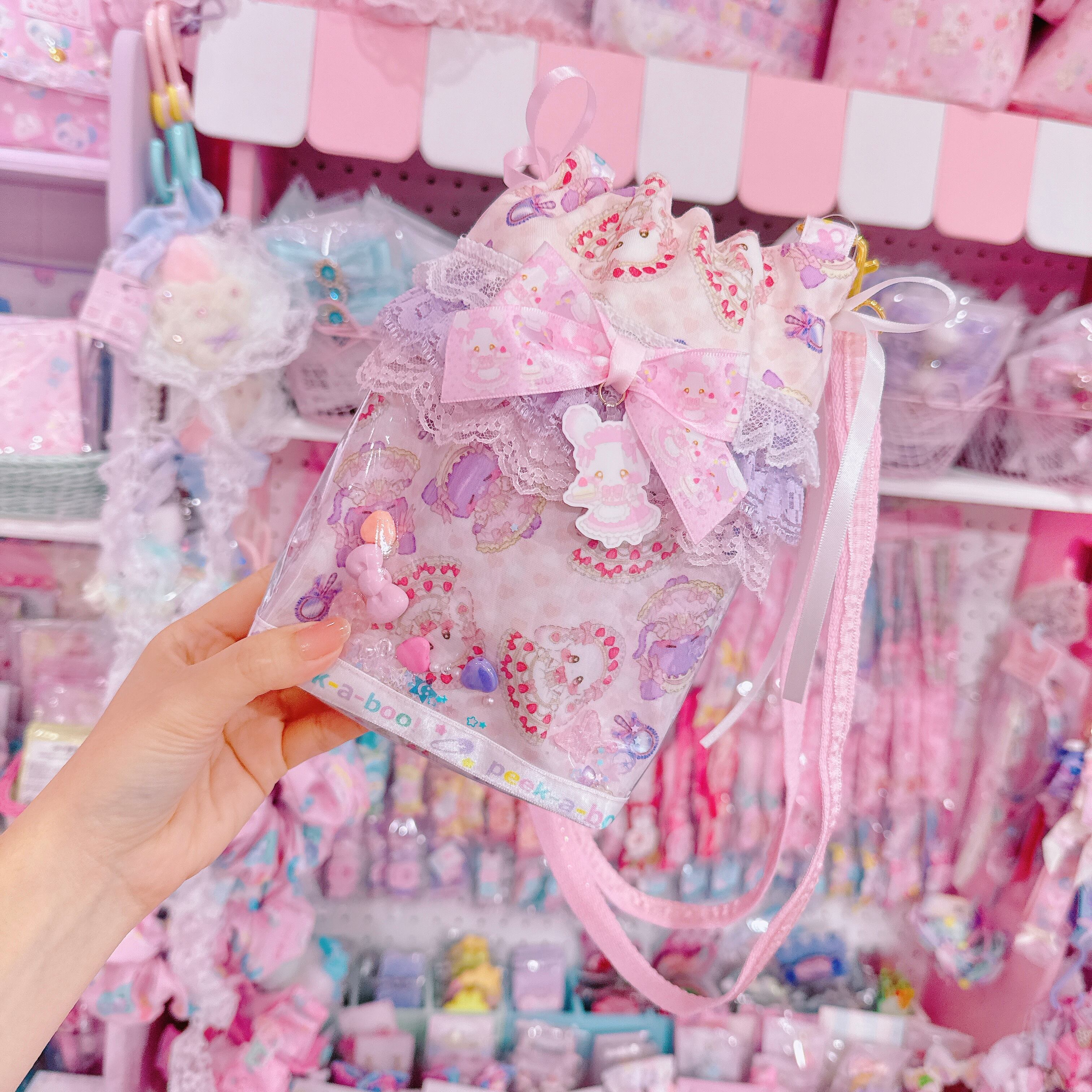 【E3】95-1ぬい見せポケット付きミニショルダーバッグ