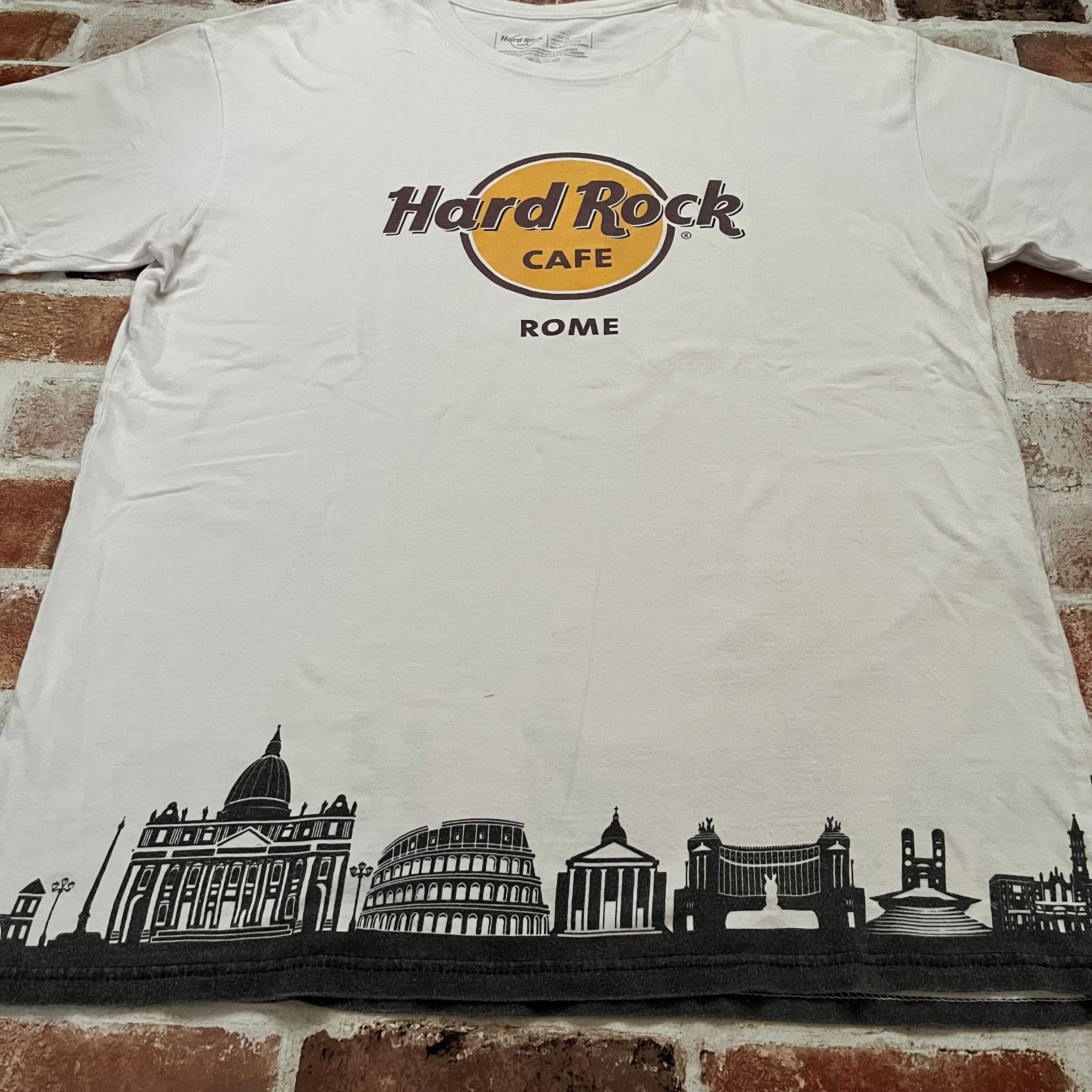 Hard Rock CAFE ハードロックカフェ Tシャツ ROME ローマ 古着 レア XLサイズ