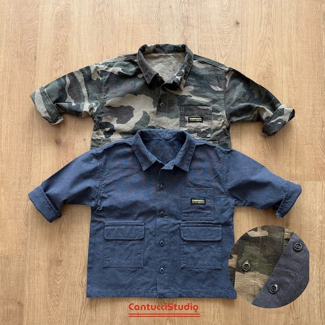 【取寄】cantucci studio|camel work jacket|キャメルワークジャケット|S-JS|kids&jr|26 autumn