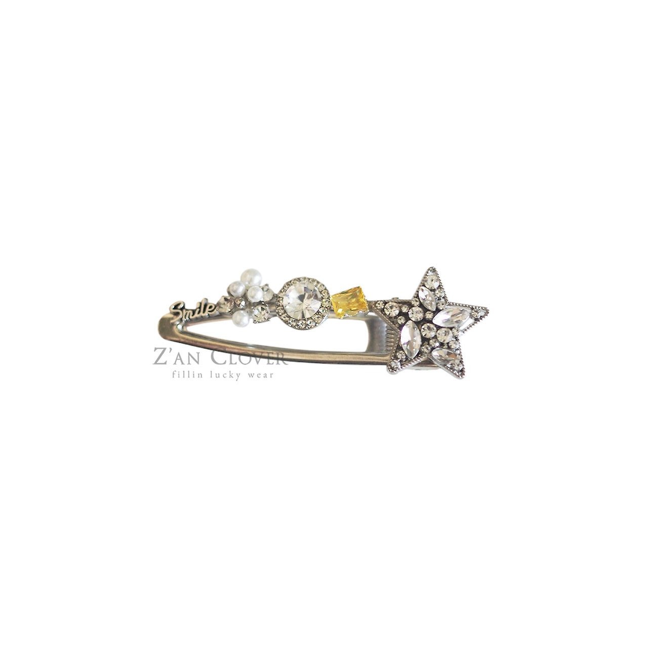 [Z’AN CLOVER] Twinkle Star hair clip / [지안클로버] 트윙클스타집게삔