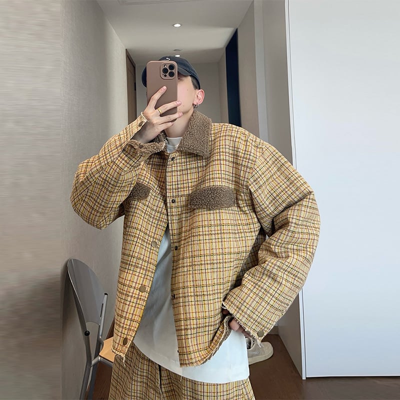 dannyandzeeマルチカラーチェックリバーシブルジャケット | mblueshop