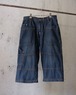 denim long half pants